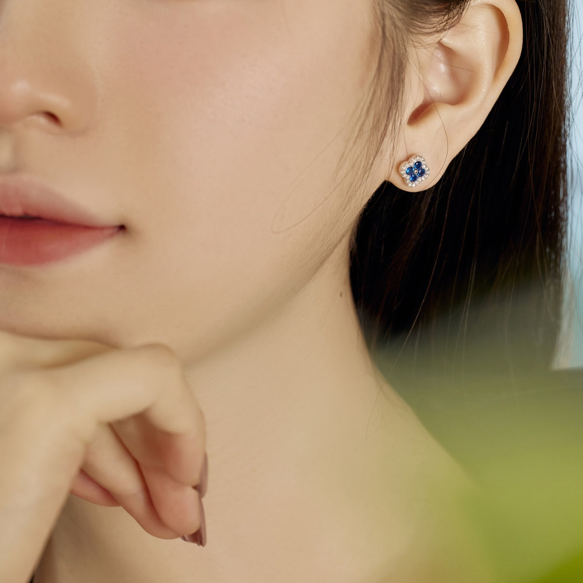 [HOT] Boucles d'oreilles en forme de fleur de trèfle à quatre feuilles