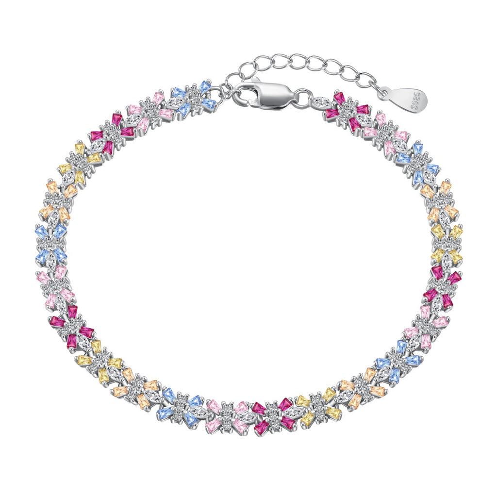 [HOT] Bracelet de fête taille émeraude coloré et éclatant