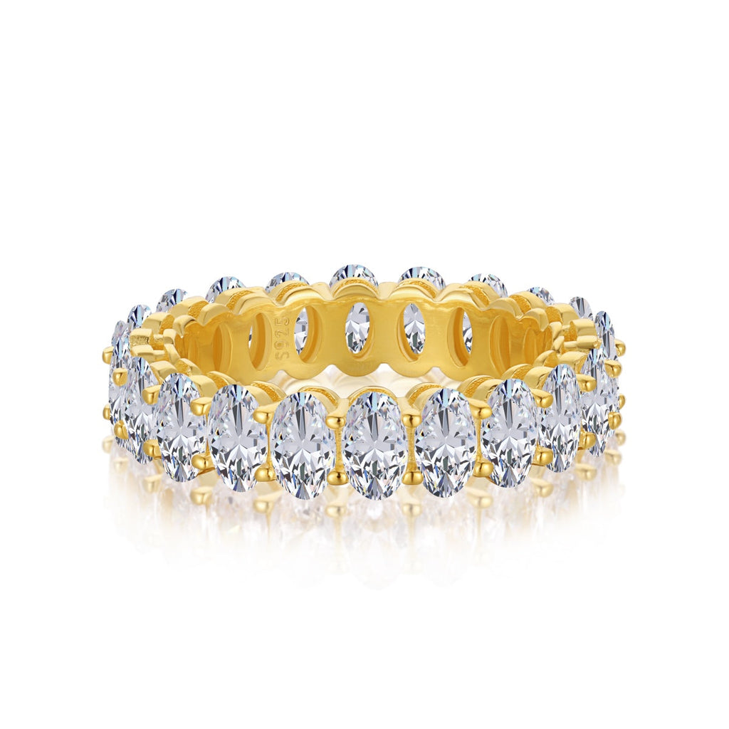 [HOT] Bague de tennis ovale ornée