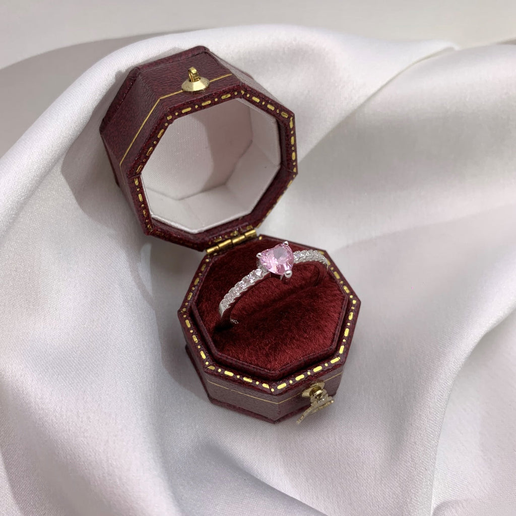 [HOT] Bague d'amour charmante en forme de cœur de 0,5 carat CaratEternity