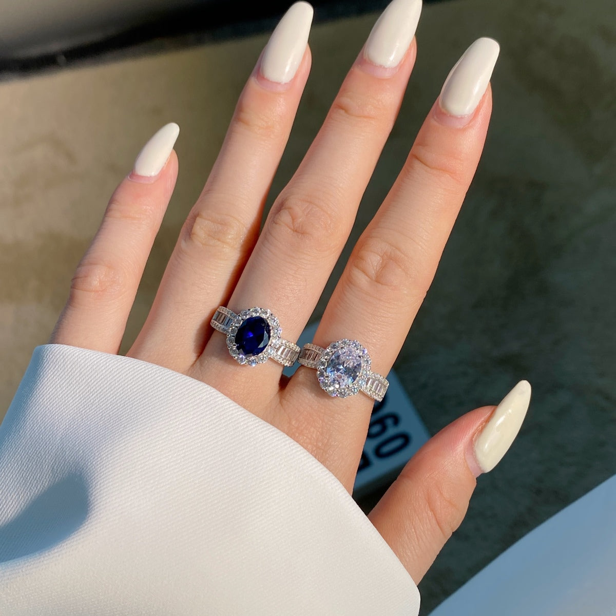 [HOT] Bague de banquet éblouissante et charmante de 1,5 carat à taille ovale