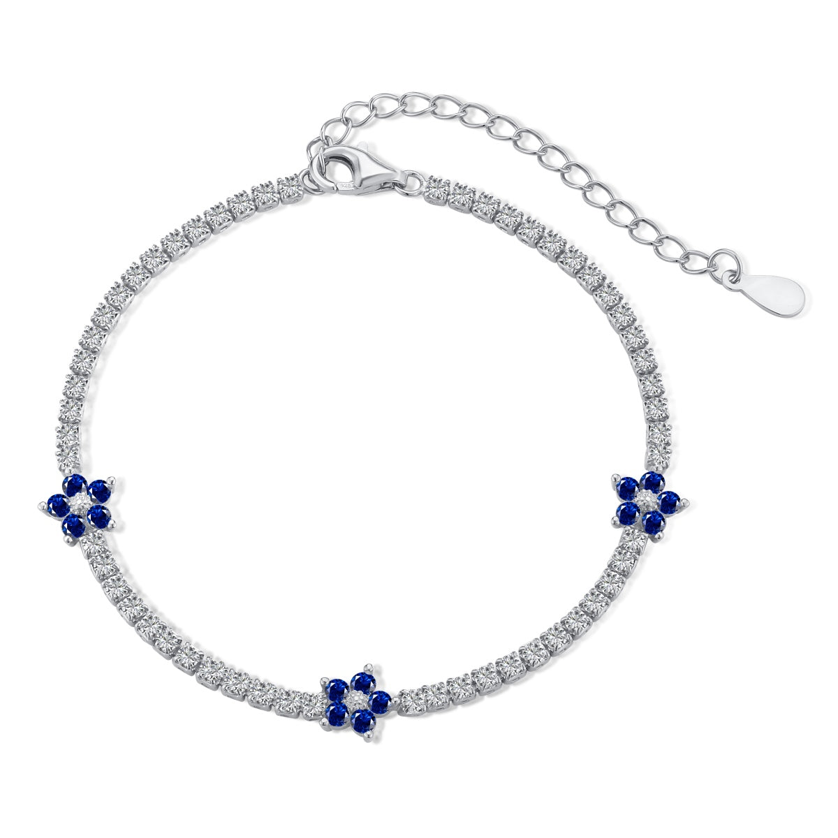 [HOT]Sparkling Flower Shape Tennis Bracelet