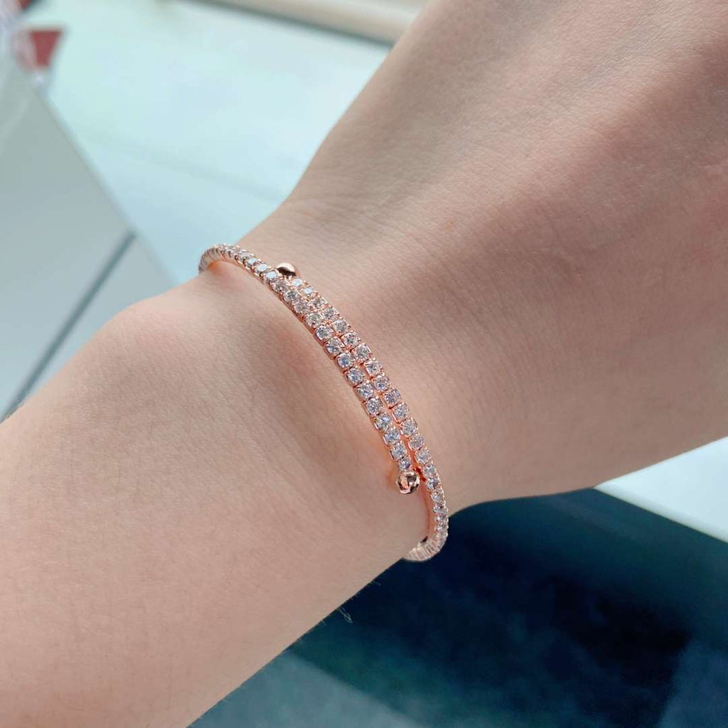 [HOT]Row of Diamonds Round Fashion Bracelet