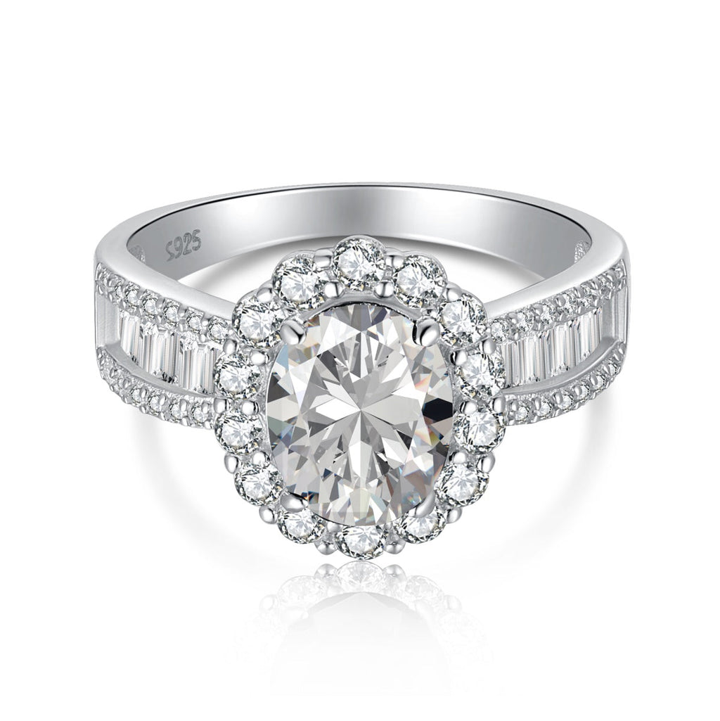 [HOT] Bague de banquet éblouissante et charmante de 1,5 carat à taille ovale