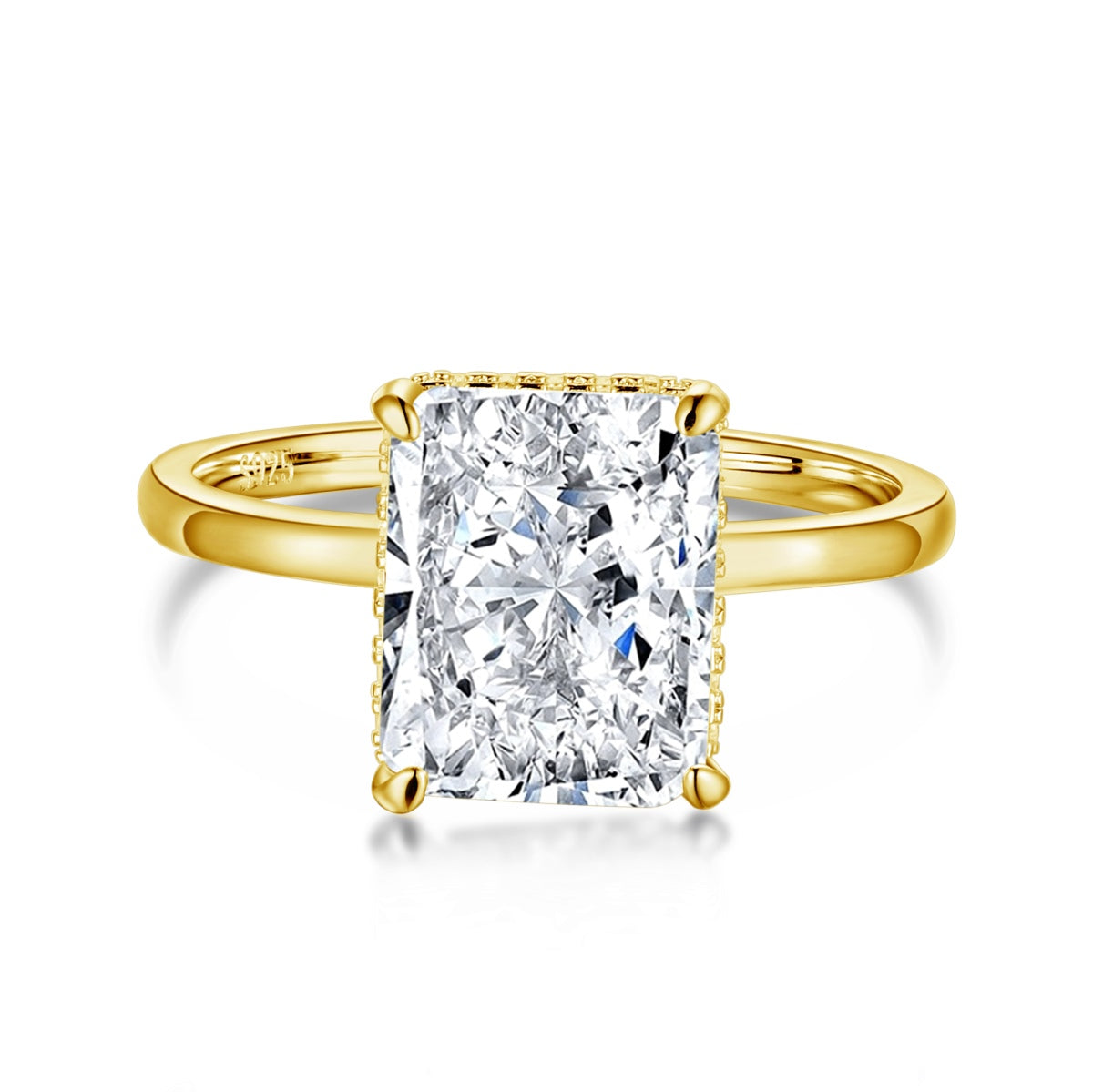 [HOT] Bague de banquet taille radiand ornée de 4,0 carats
