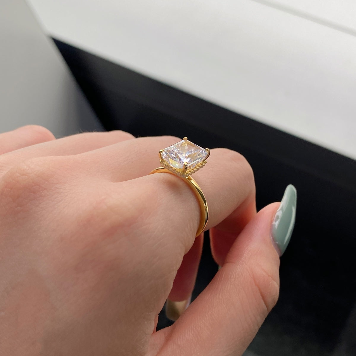 [HOT] Bague de banquet taille radiand ornée de 4,0 carats