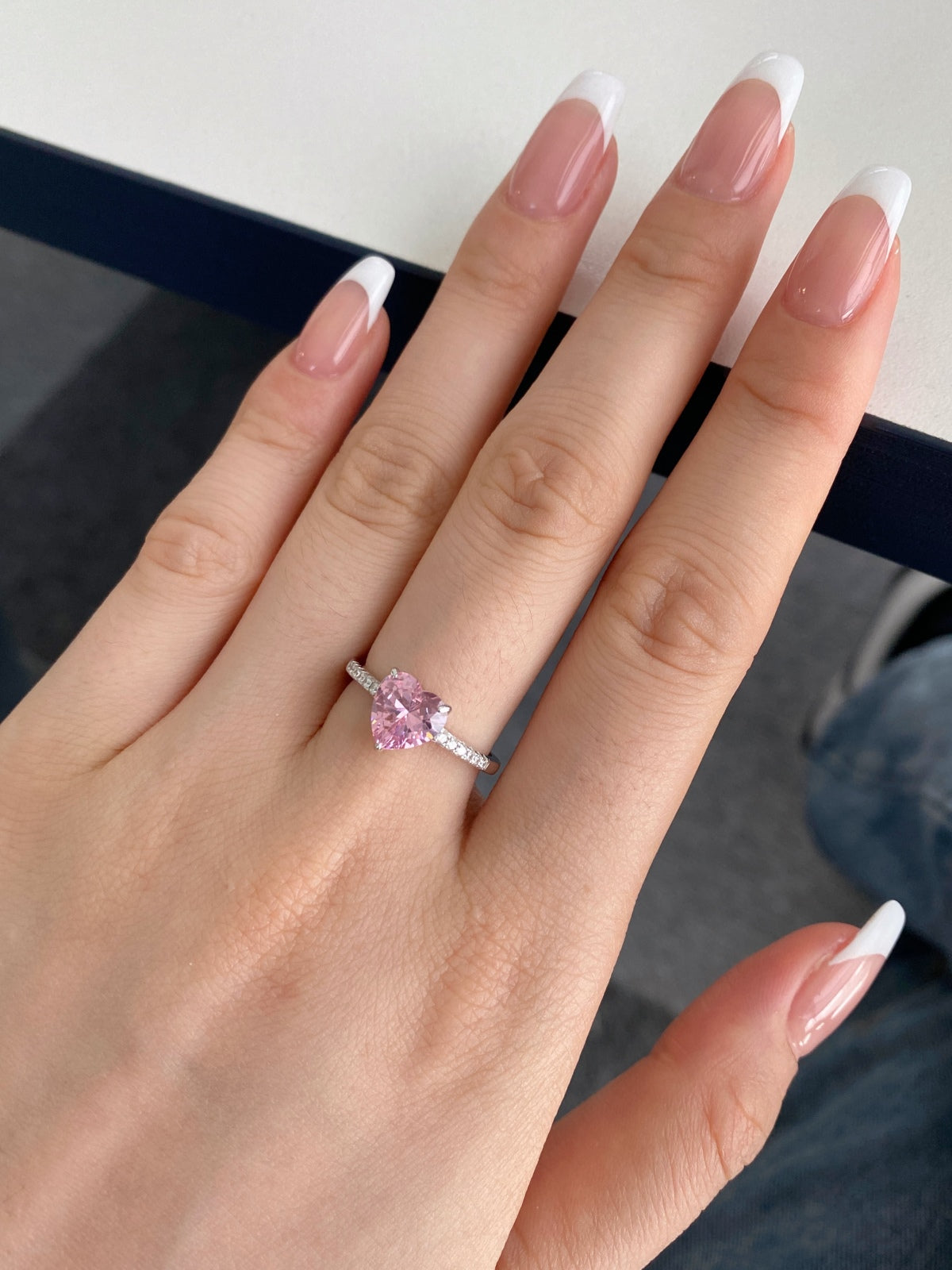 [HOT] Bague d'amoureux taille cœur éblouissante et brillante de 2,0 carats
