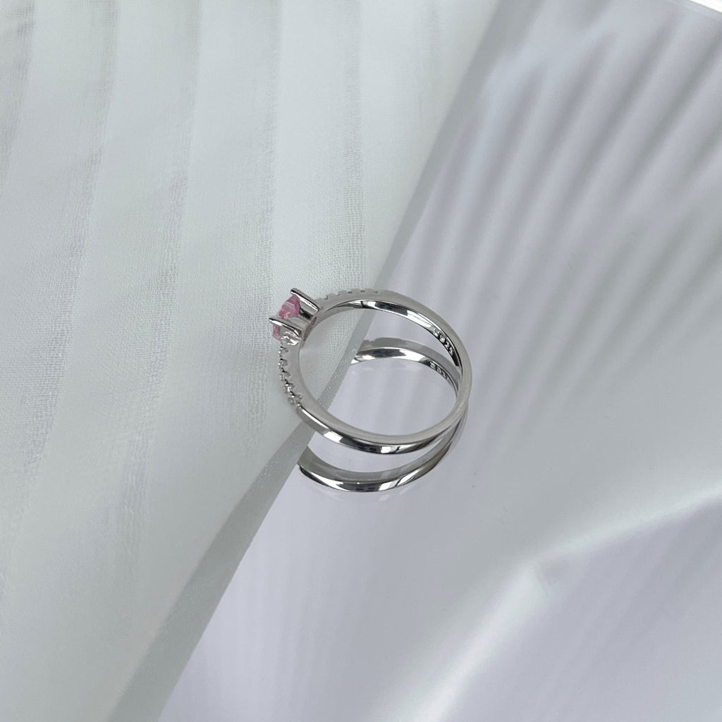 [HOT] Bague d'amour charmante en forme de cœur de 0,5 carat CaratEternity