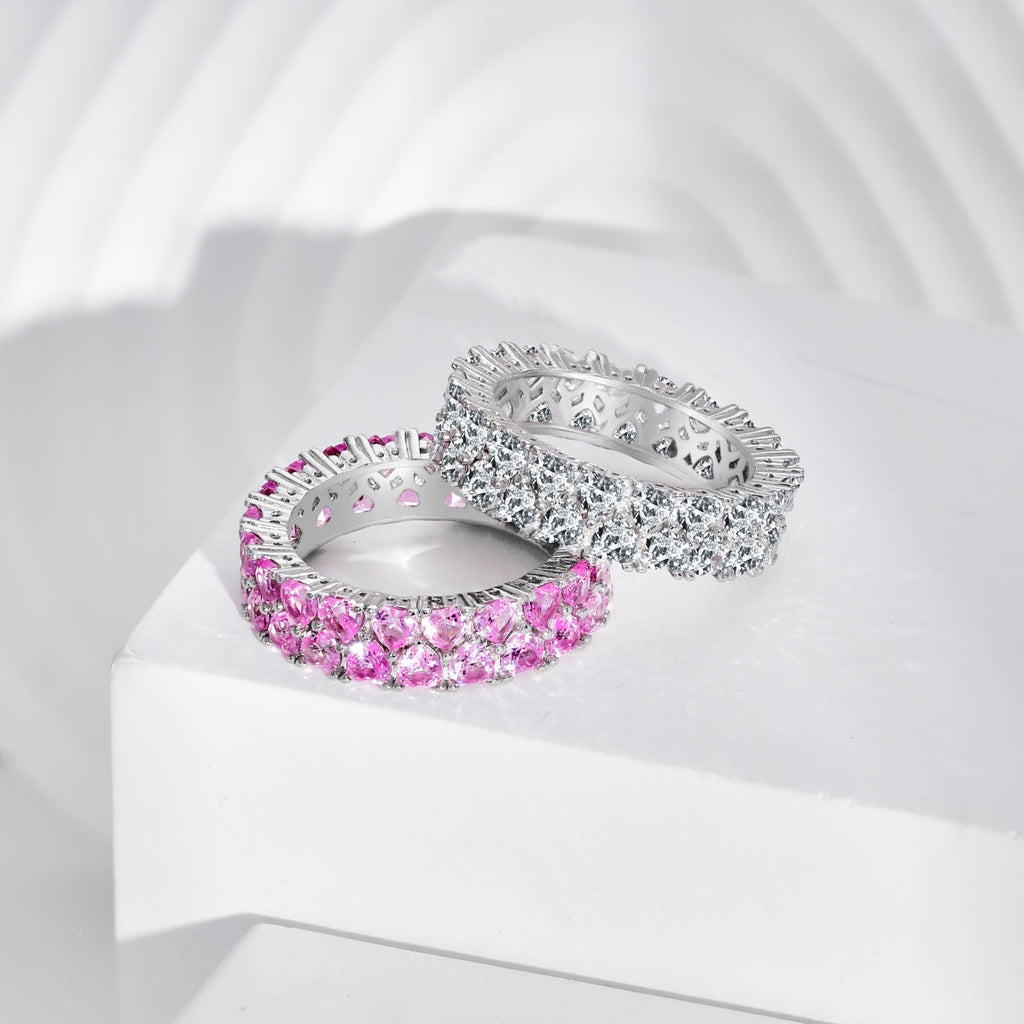 [HOT] Bague cœur scintillante