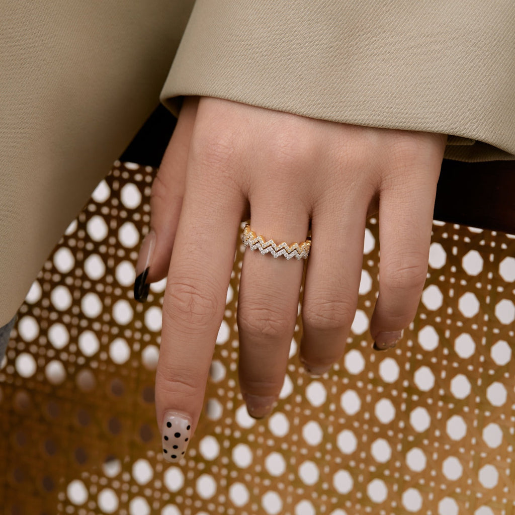 [HOT] Bague quotidienne délicate et enchanteresse en forme de vague