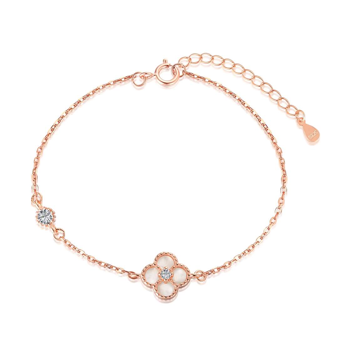 [HOT]Delicate Four Leaf Clover Bracelet