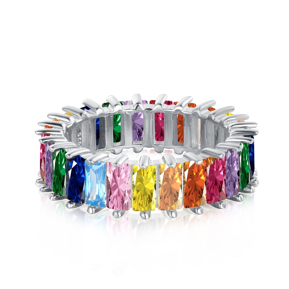 [HOT] Bague unique et colorée à taille radiante