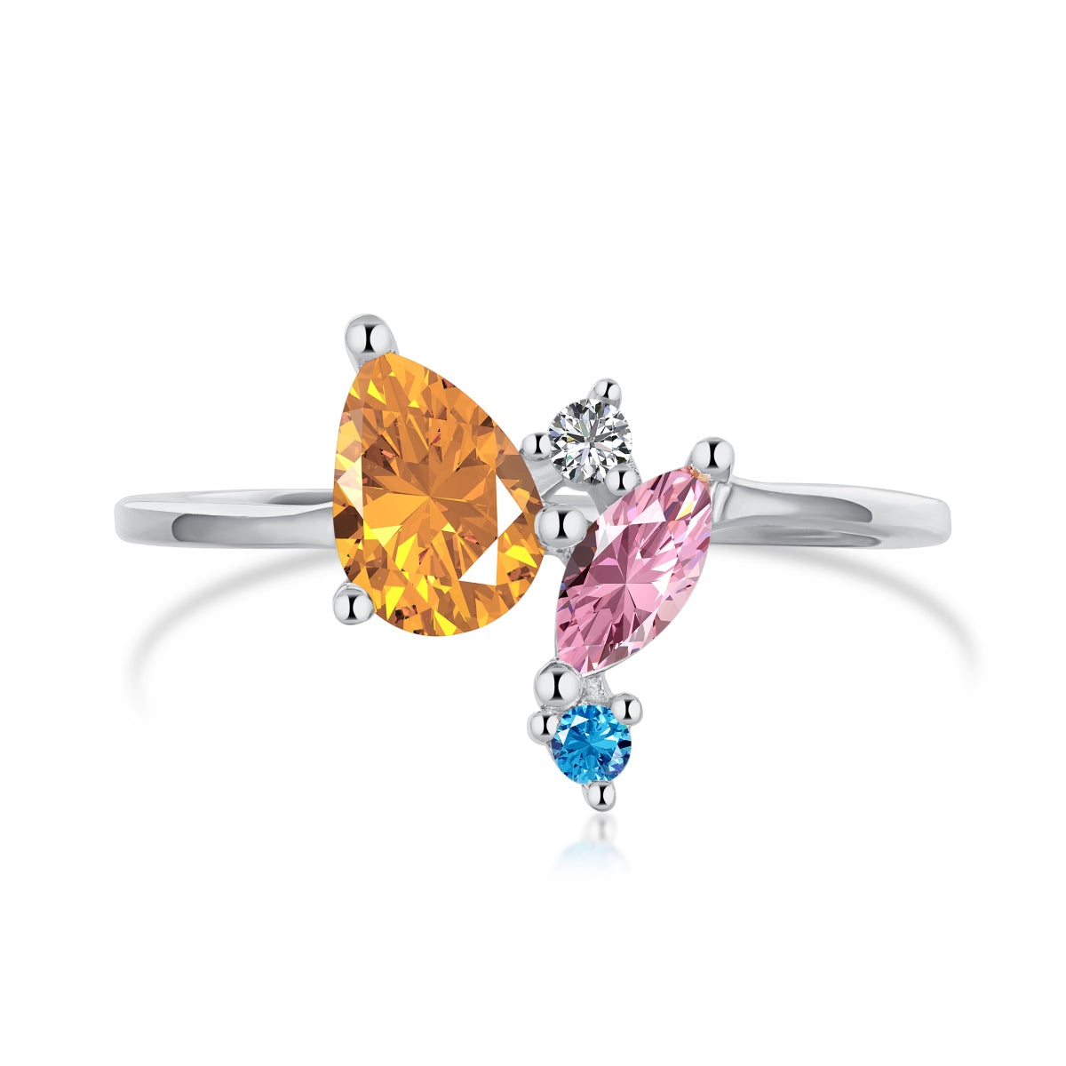 [HOT] Bague quotidienne multi-coupes colorée et éclatante
