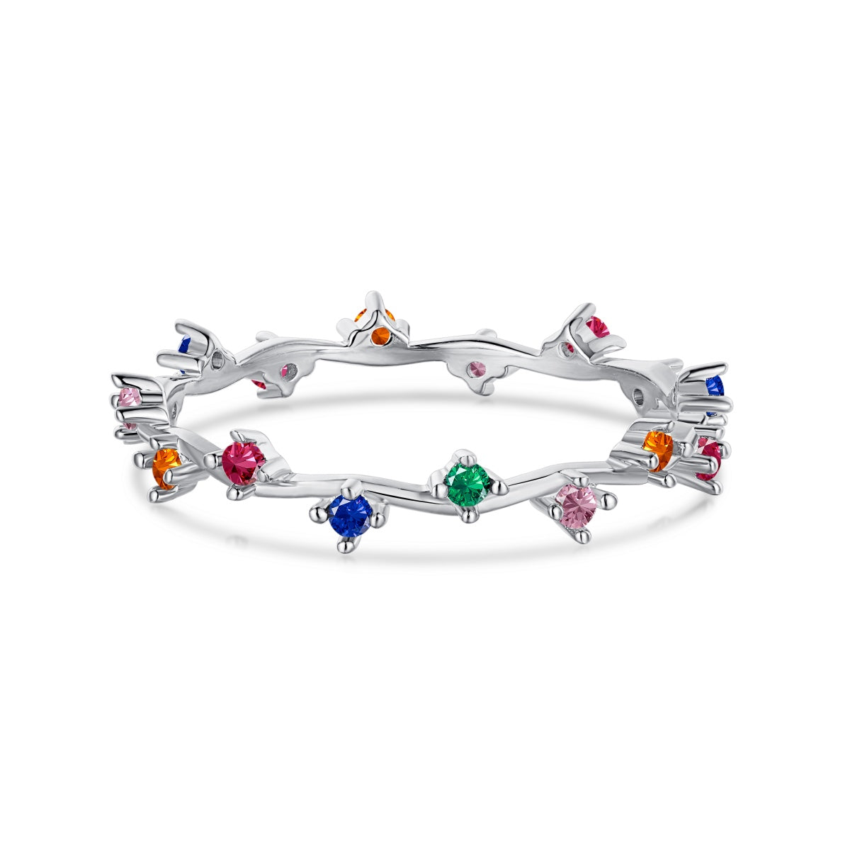 [HOT] Bague quotidienne ronde colorée et rayonnante
