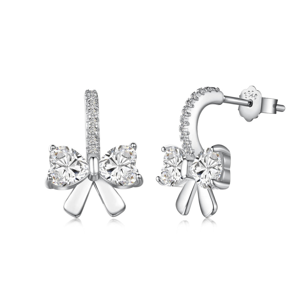 [HOT] Boucles d'oreilles exquises avec un design de nœud en forme de cœur