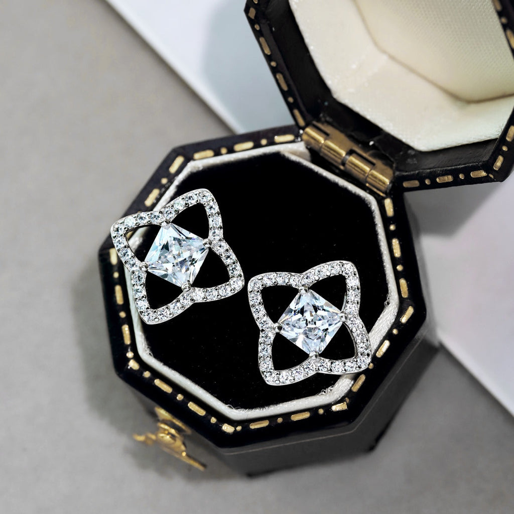 [HOT] Boucles d'oreilles élégantes en forme d'étoile taille princesse pour un usage quotidien