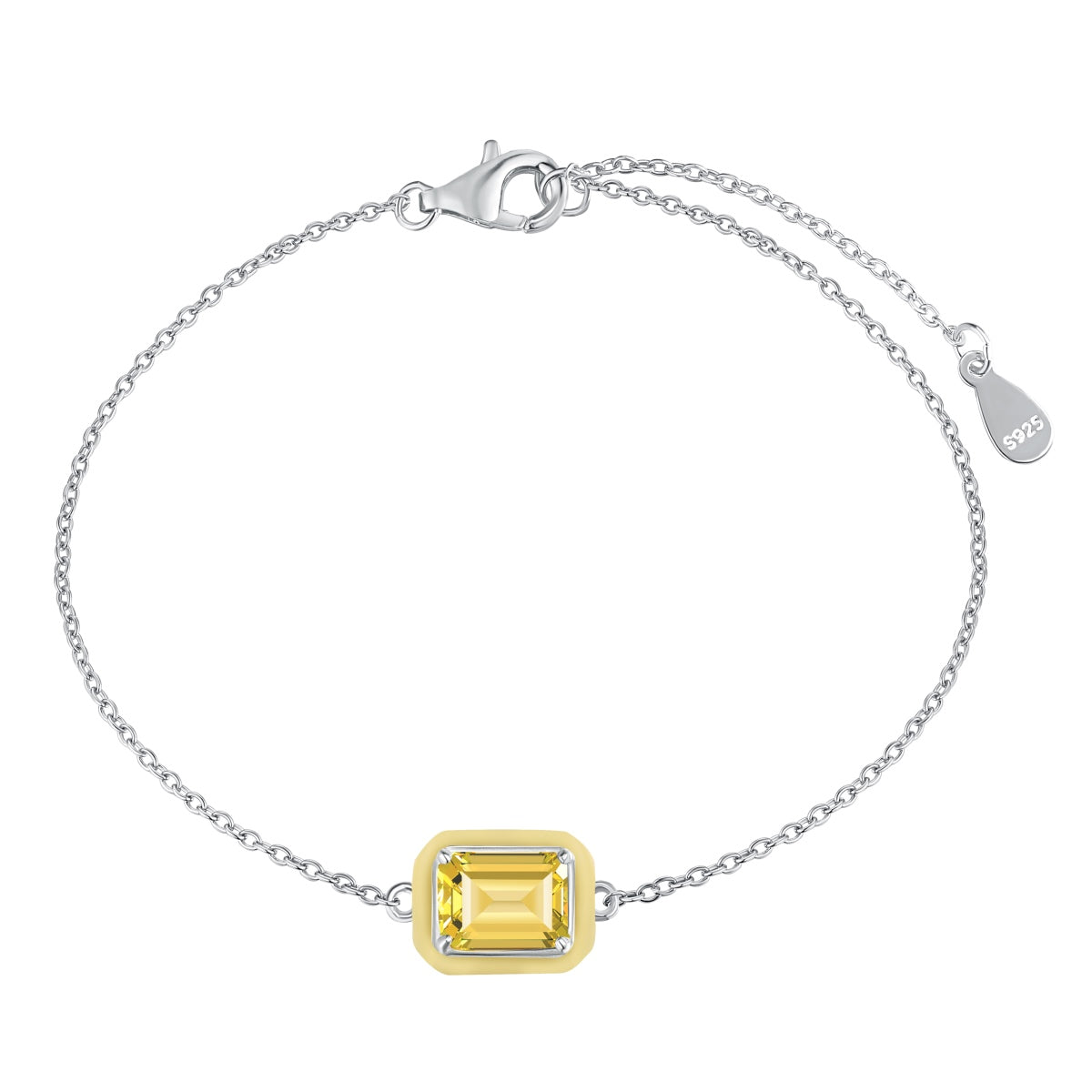 [HOT] Bracelet quotidien taille émeraude coloré et scintillant de 2,0 carats