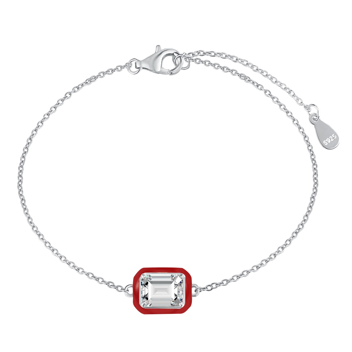 [HOT] Bracelet quotidien taille émeraude coloré et scintillant de 2,0 carats