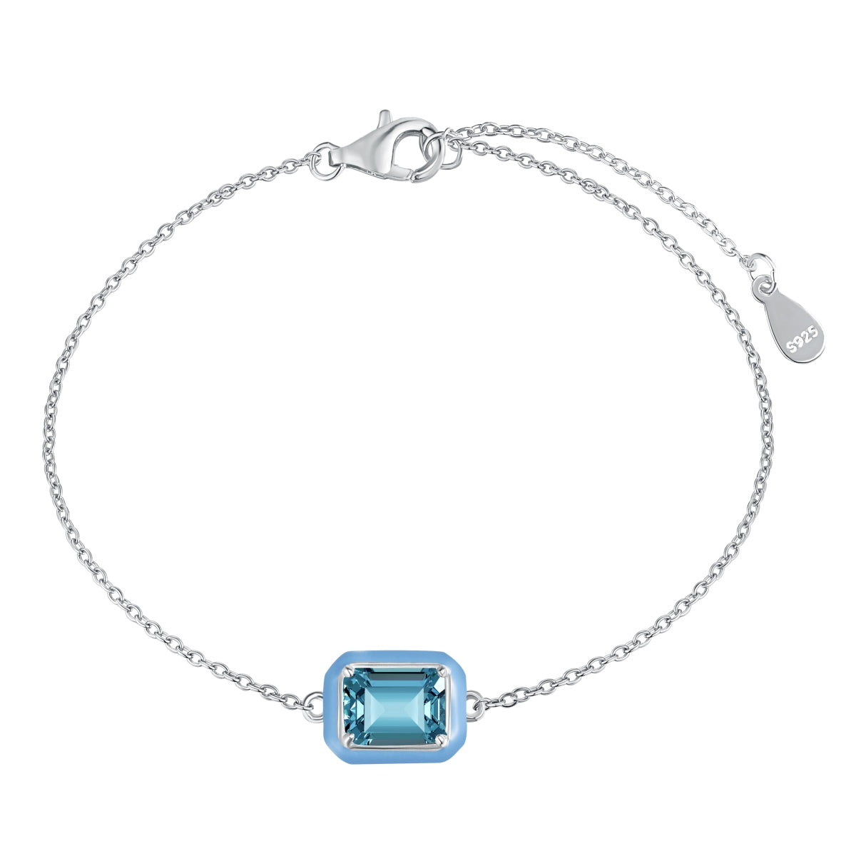 [HOT] Bracelet quotidien taille émeraude coloré et scintillant de 2,0 carats