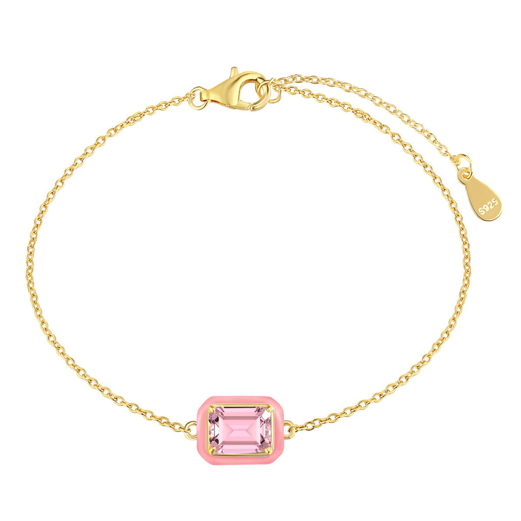 [HOT] Bracelet quotidien taille émeraude coloré et scintillant de 2,0 carats