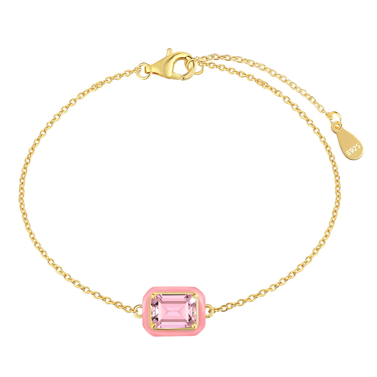 [HOT] Bracelet quotidien taille émeraude coloré et scintillant de 2,0 carats