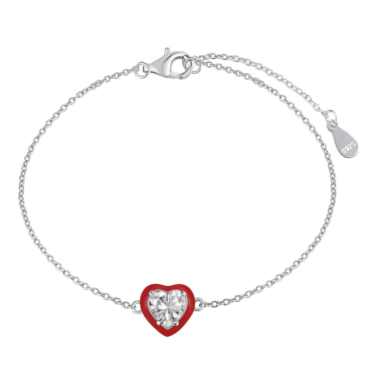 [HOT]Sparkling Romantic Heart Shape Lover Bracelet