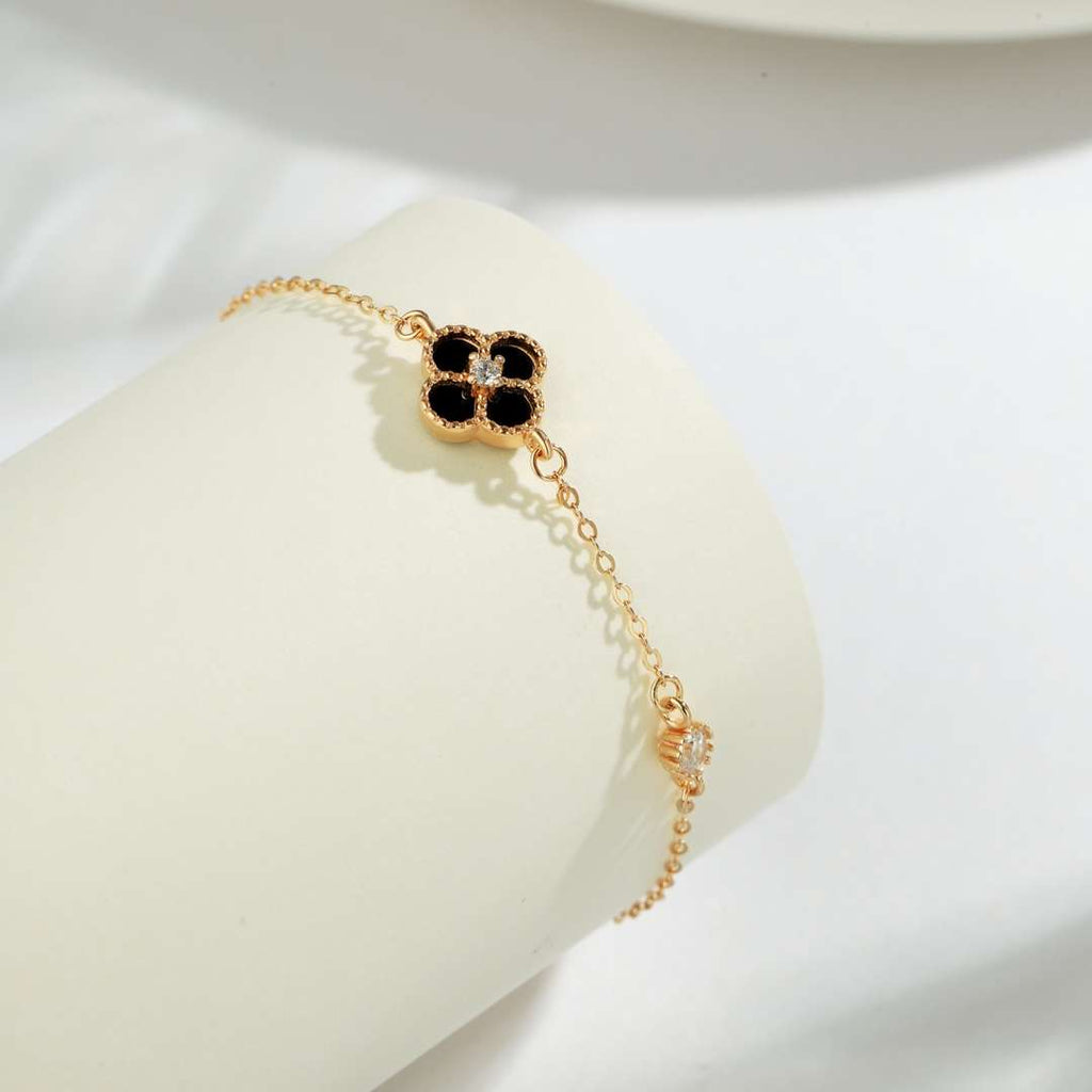 [HOT]Delicate Four Leaf Clover Bracelet