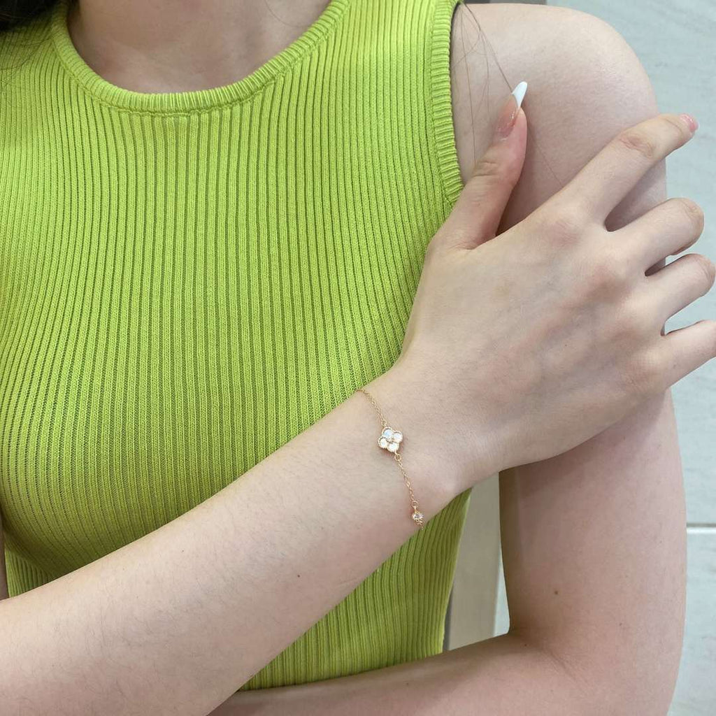 [HOT]Delicate Four Leaf Clover Bracelet
