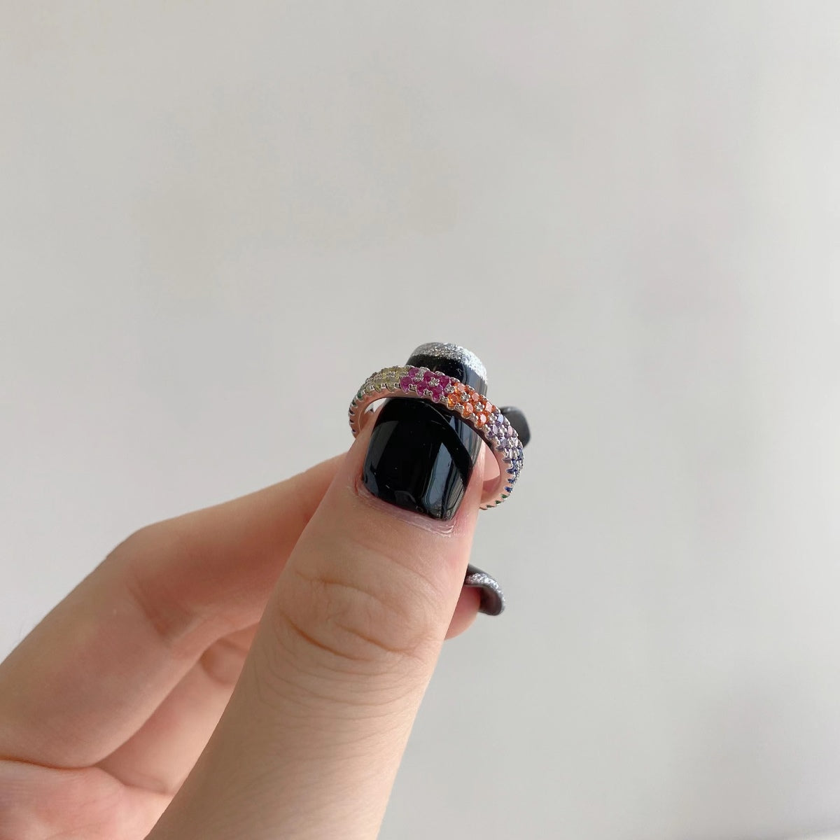 [HOT] Bague de tennis ronde colorée unique