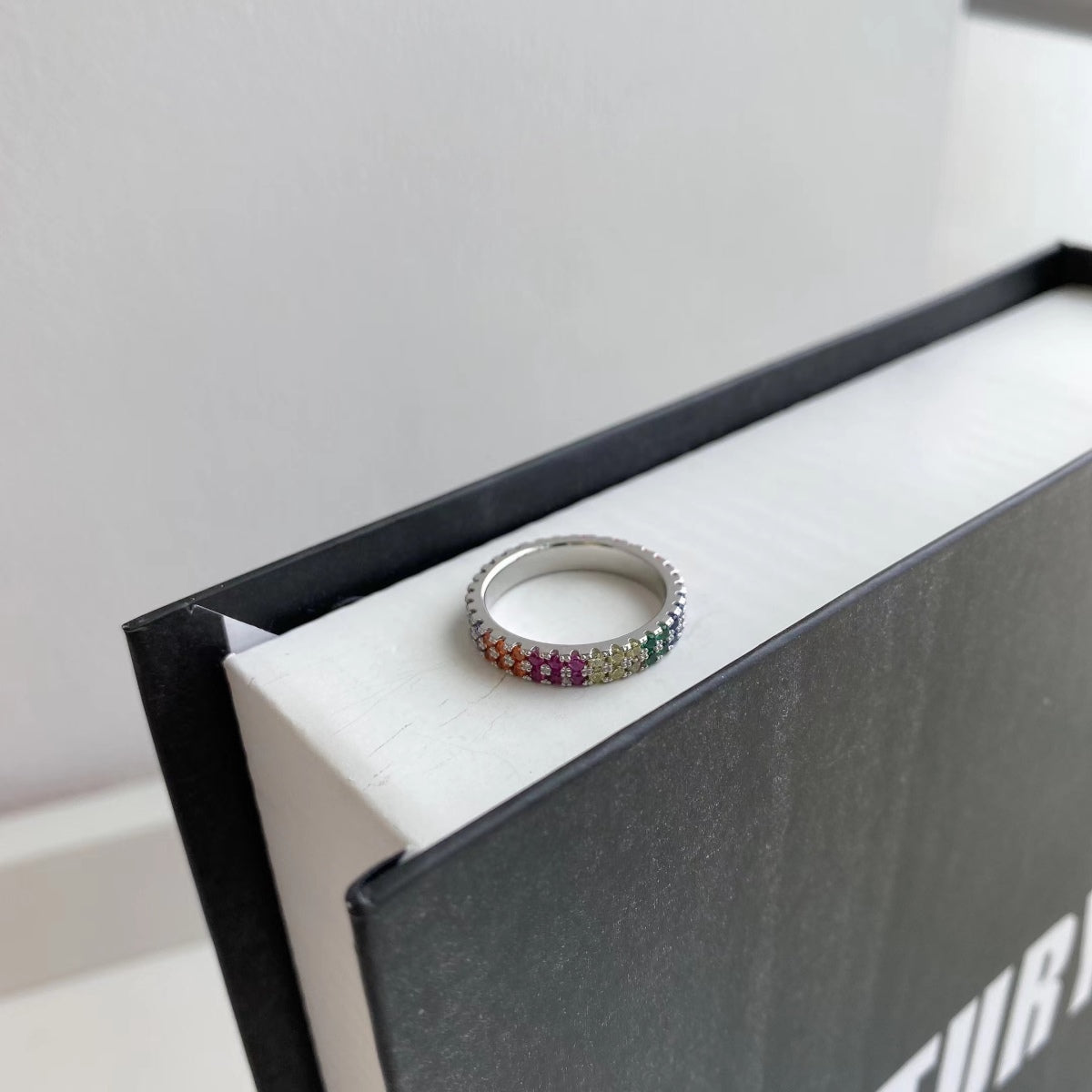 [HOT] Bague de tennis ronde colorée unique