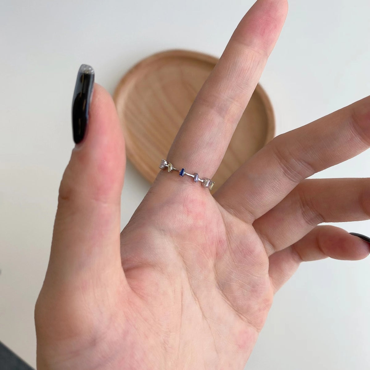 [HOT] Bague journalière unique à coupe trapézoïdale