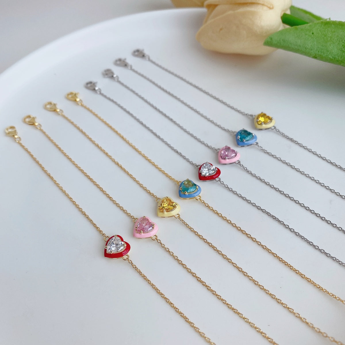 [HOT]Sparkling Romantic Heart Shape Lover Bracelet