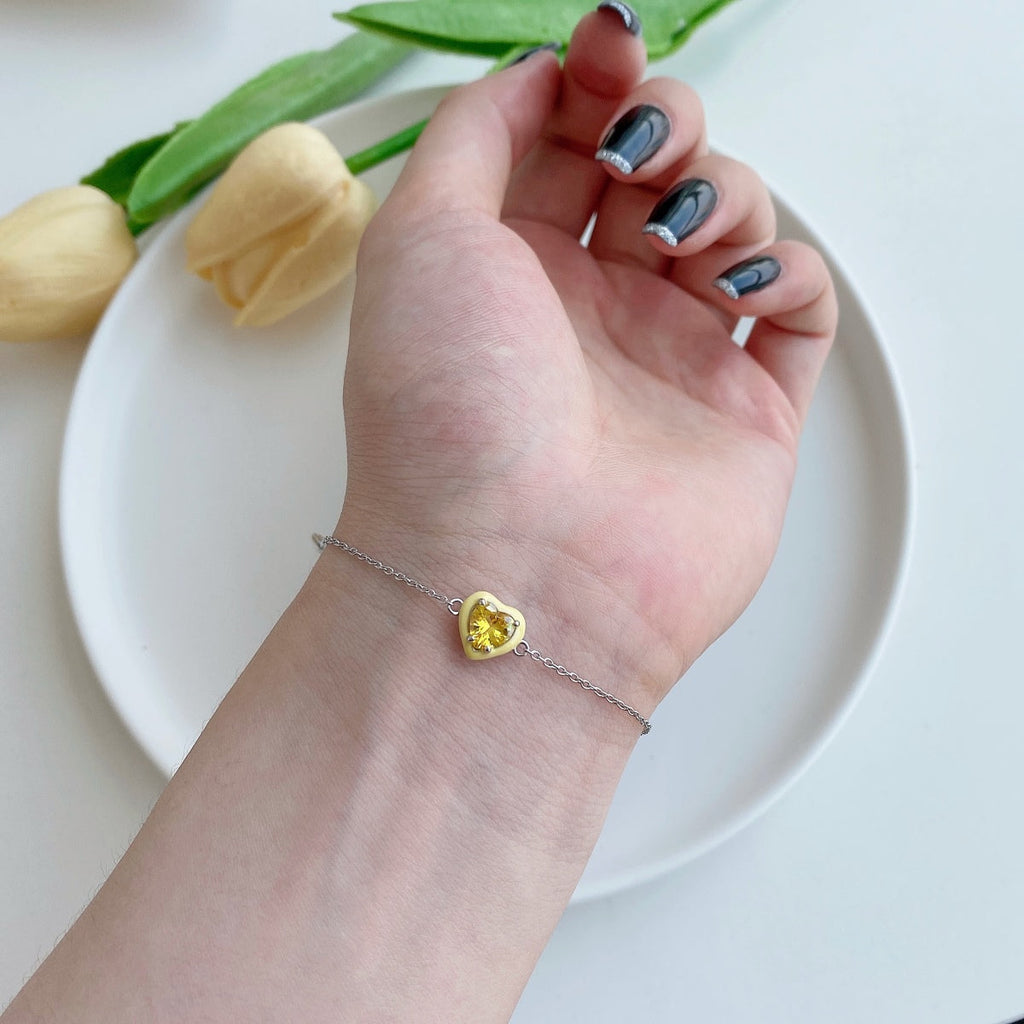 [HOT]Sparkling Romantic Heart Shape Lover Bracelet