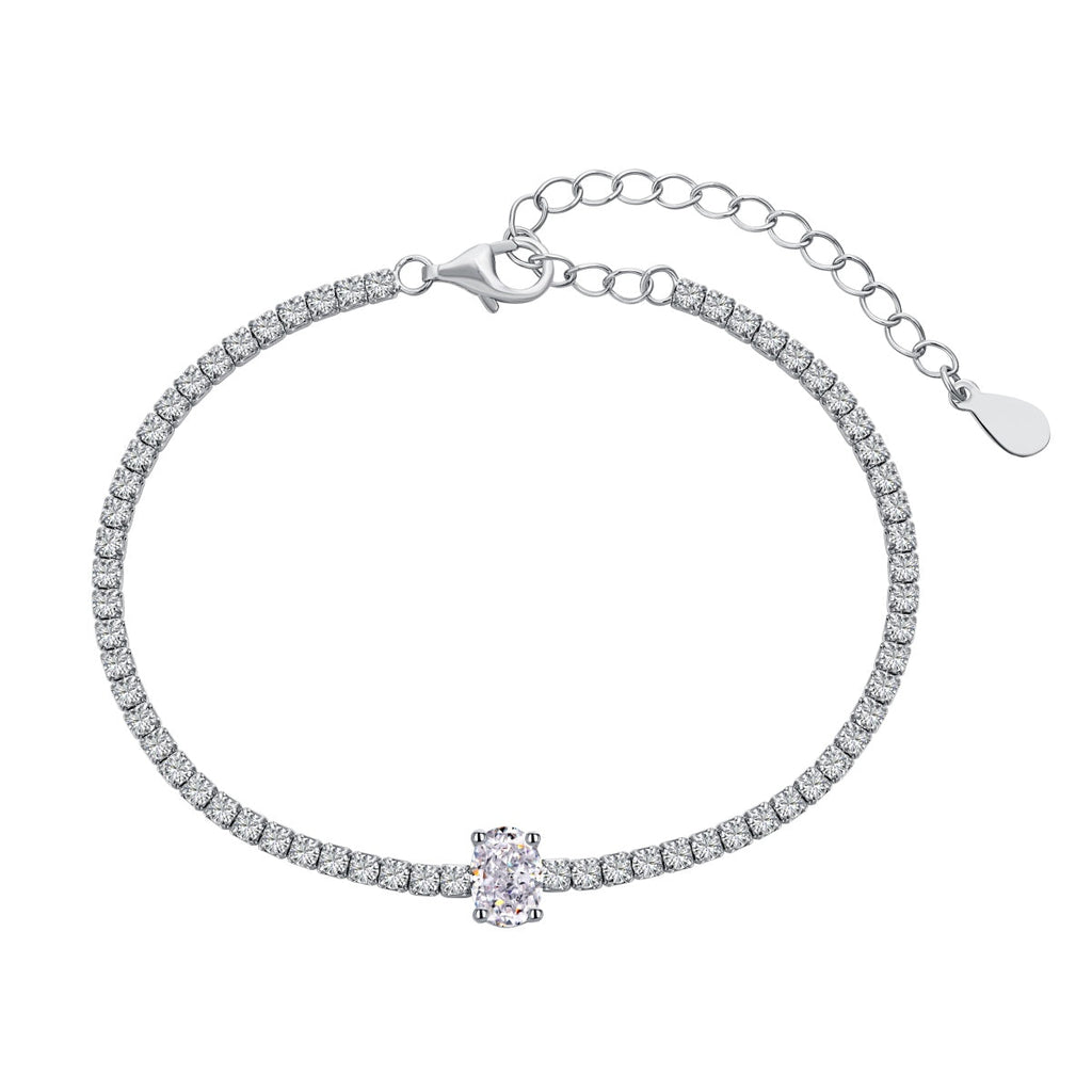 [HOT]0.75 Carat Exquisite Oval Cut Daily Bracelet
