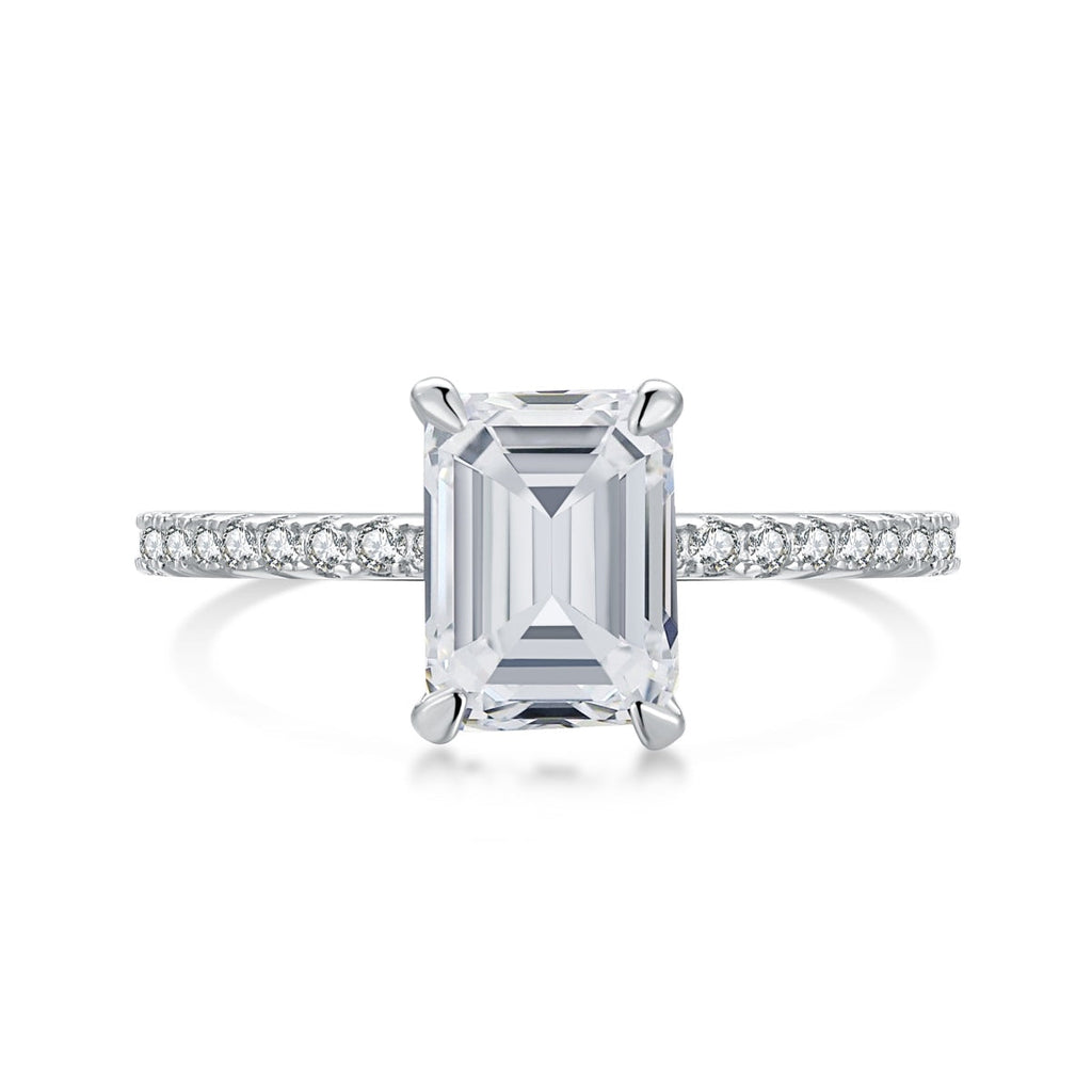 [HOT] Bague de fête scintillante et ornée de 2,0 carats, taille radiant