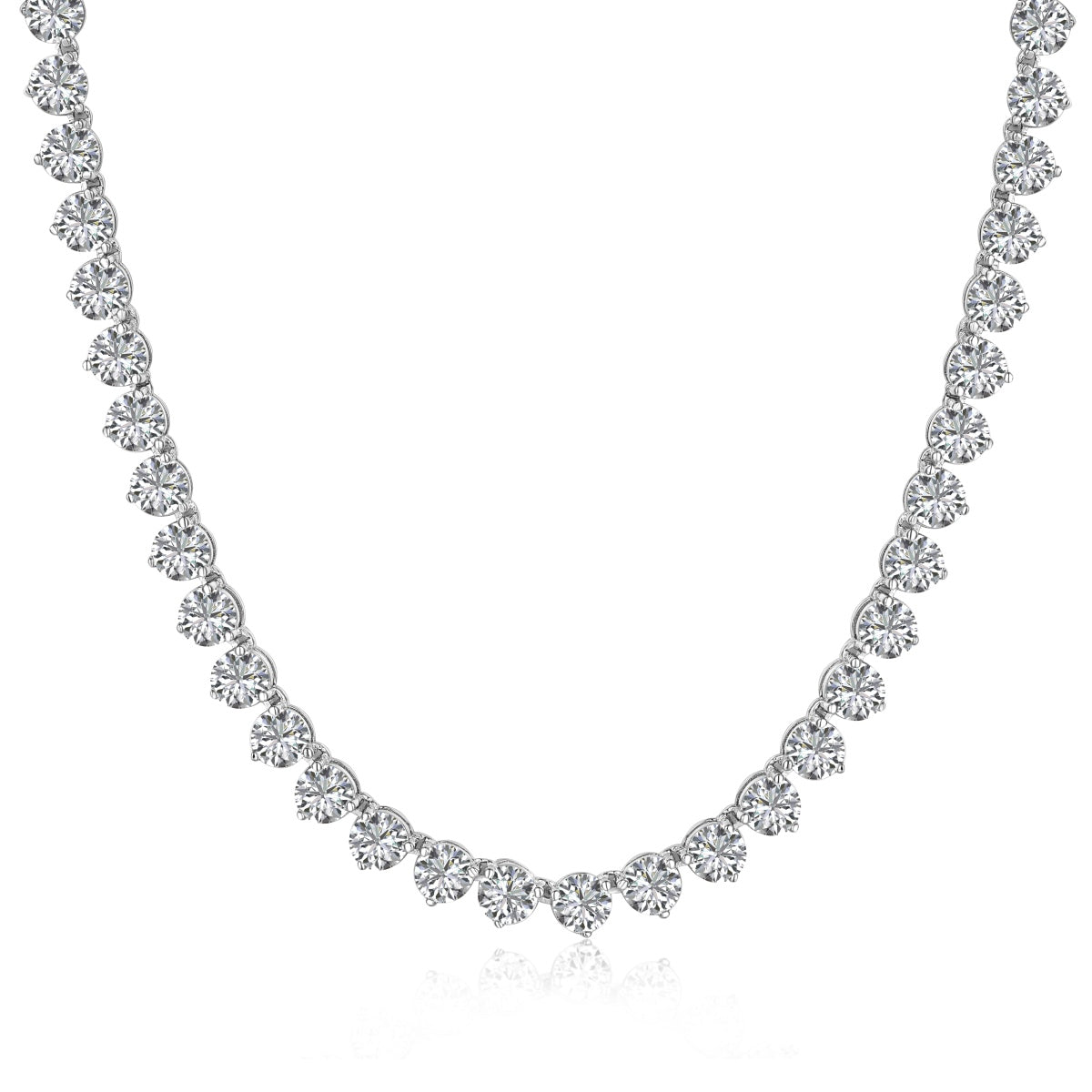 [HOT]Ornate Heart Cut Tennis Necklace
