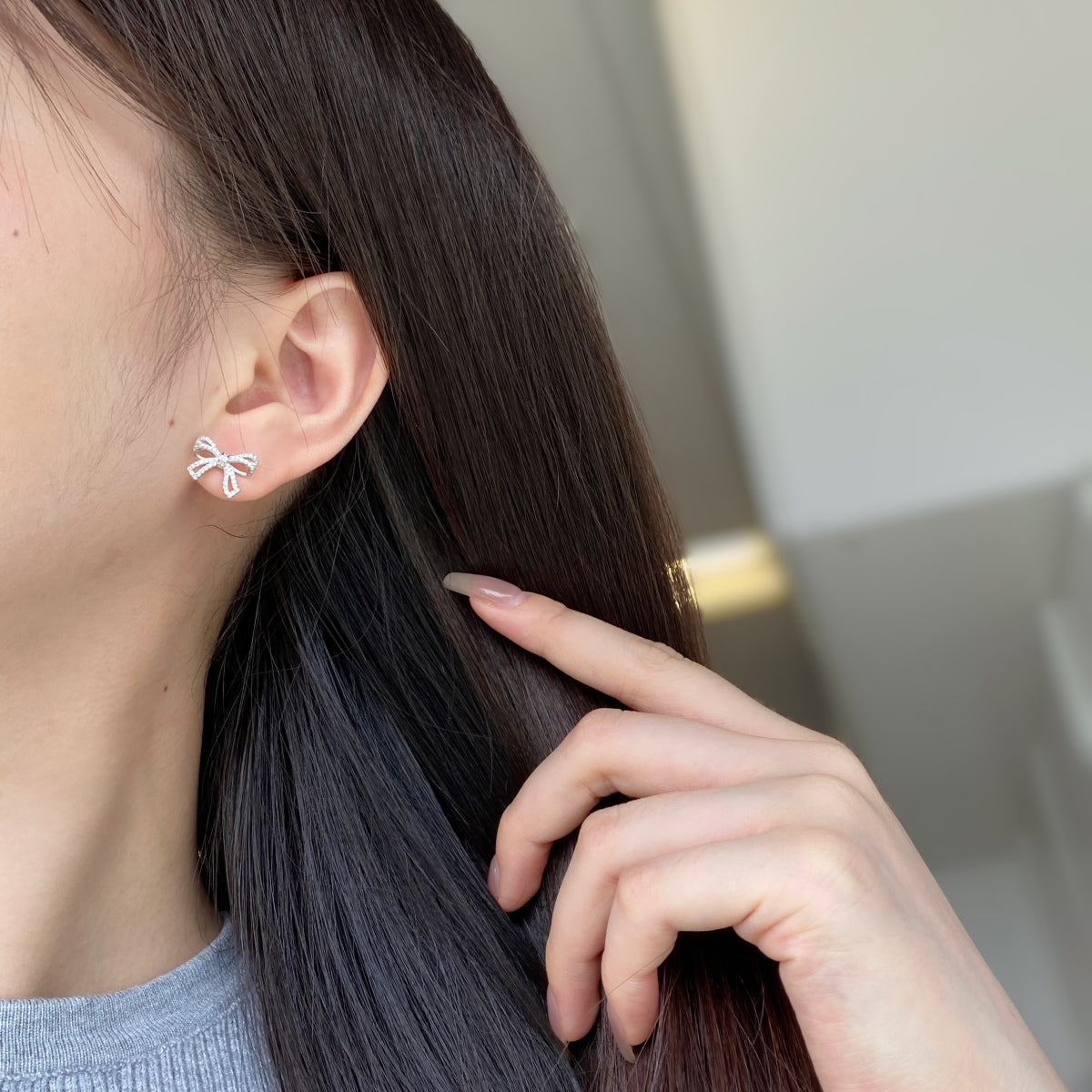 [HOT] Boucles d'oreilles délicates en forme de nœud
