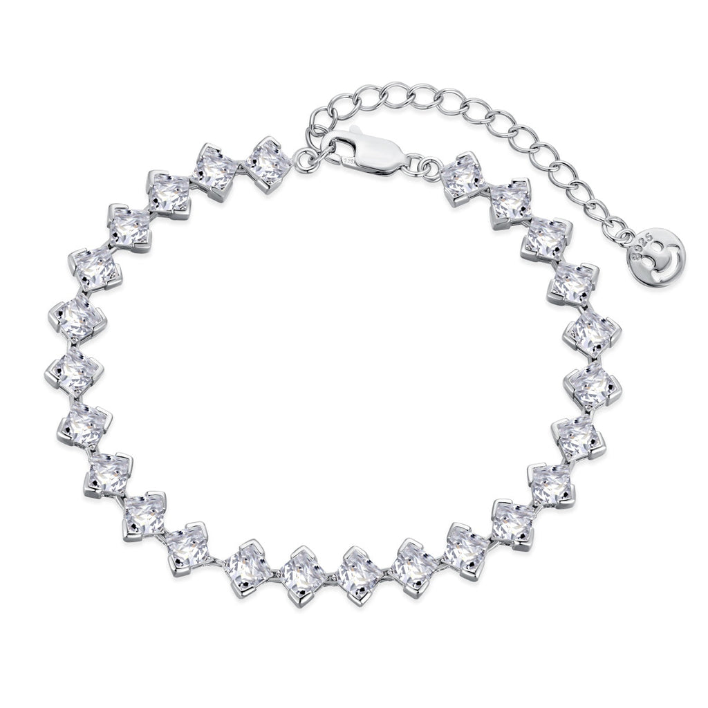 [HOT] Bracelet quotidien orné de 0,5 carat taille princesse
