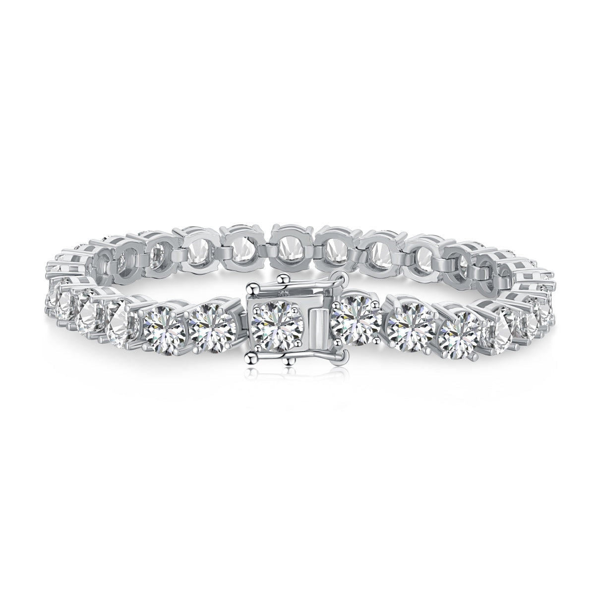 [HOT] Bracelet de mariage éblouissant taille ronde de 0,75 carat