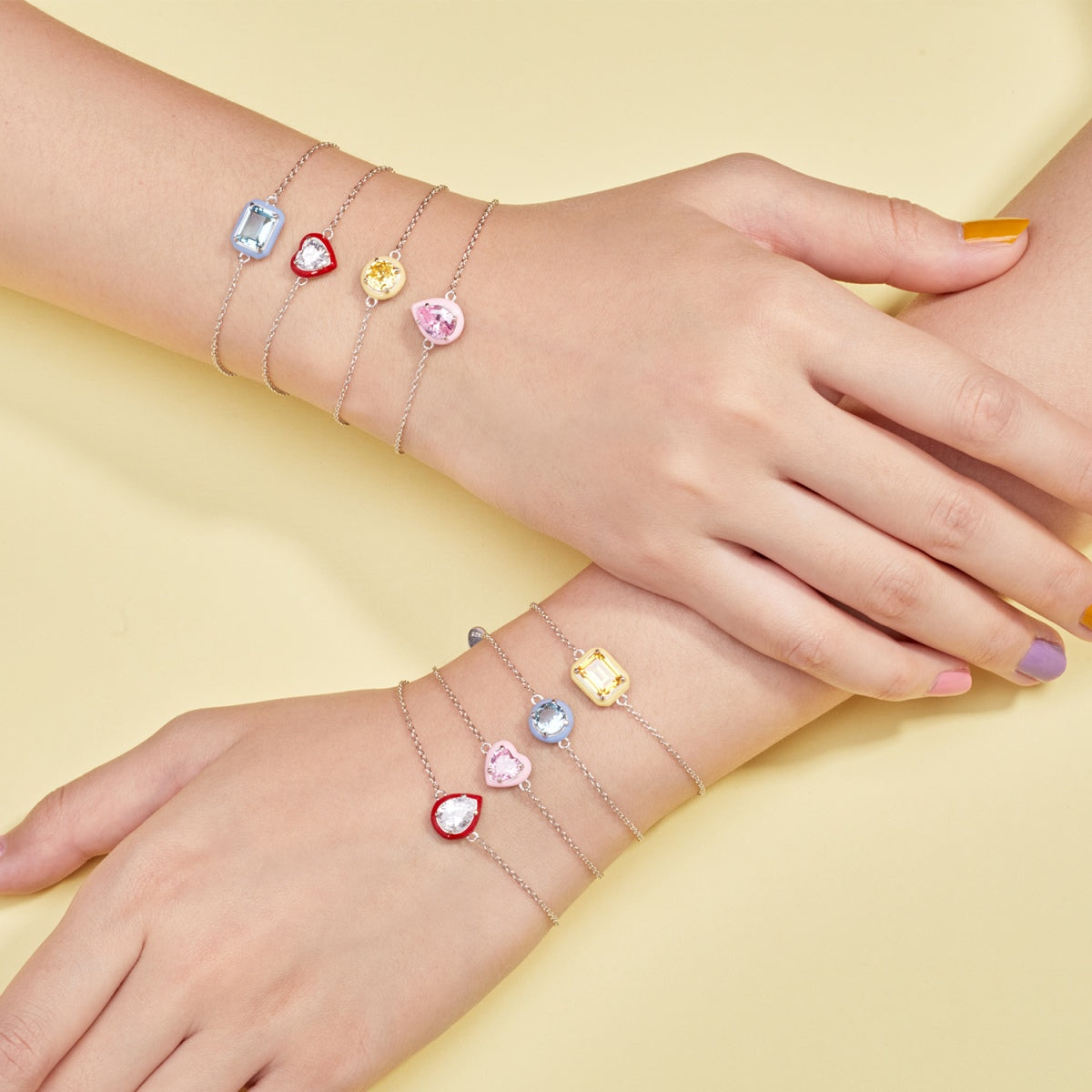 [HOT] Bracelet quotidien taille émeraude coloré et scintillant de 2,0 carats