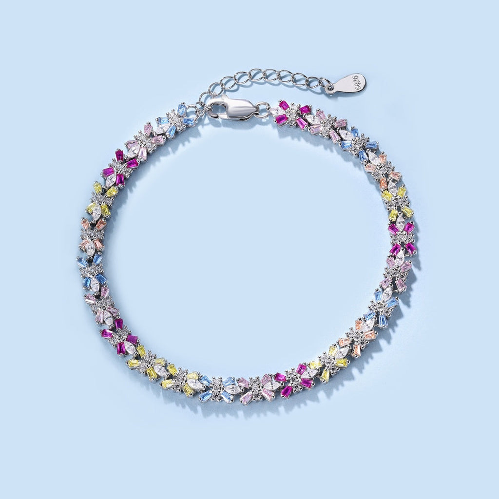 [HOT]Radiant Colorful Emerald Cut Party Bracelet