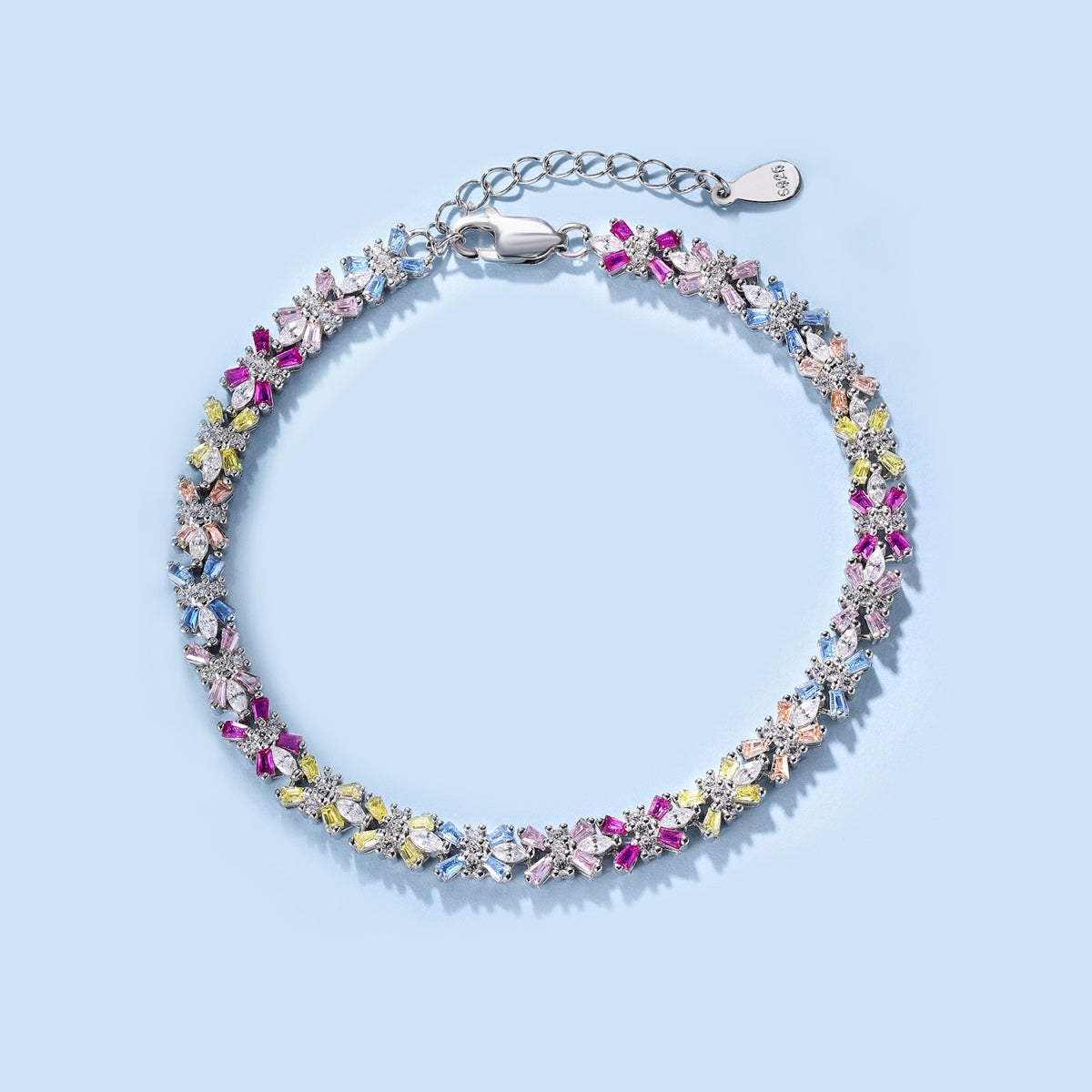[HOT]Radiant Colorful Emerald Cut Party Bracelet