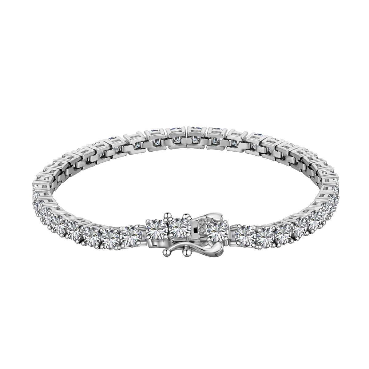 [HOT] Bracelet de tennis luxueux à coupe ronde ornée