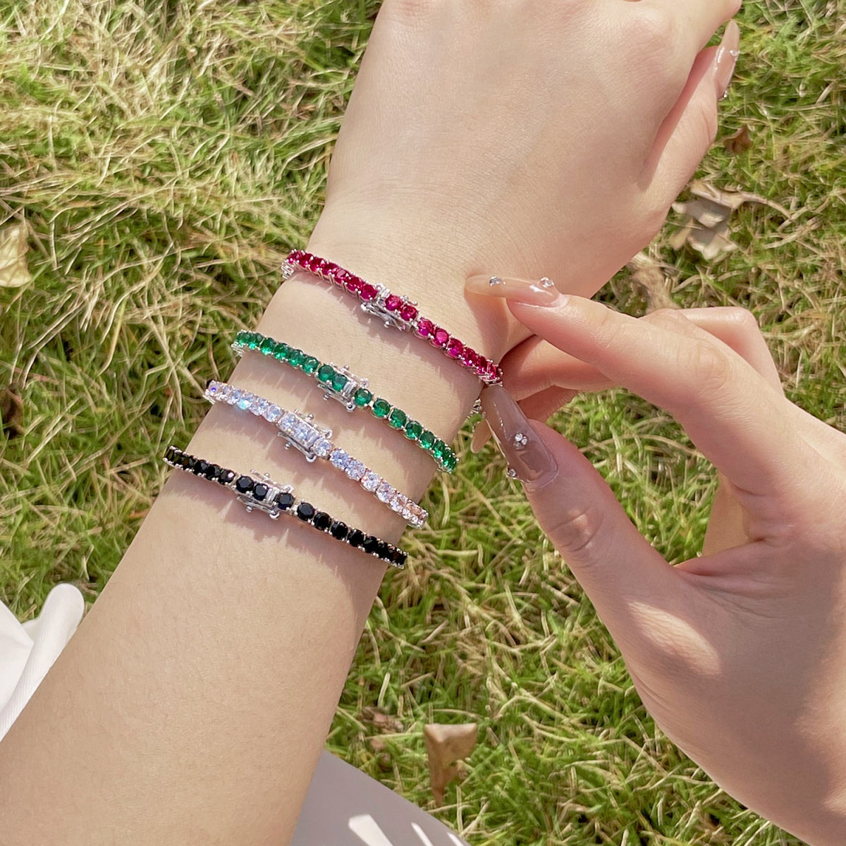 [HOT]Radiant Colorful Round Cut Party Bracelet