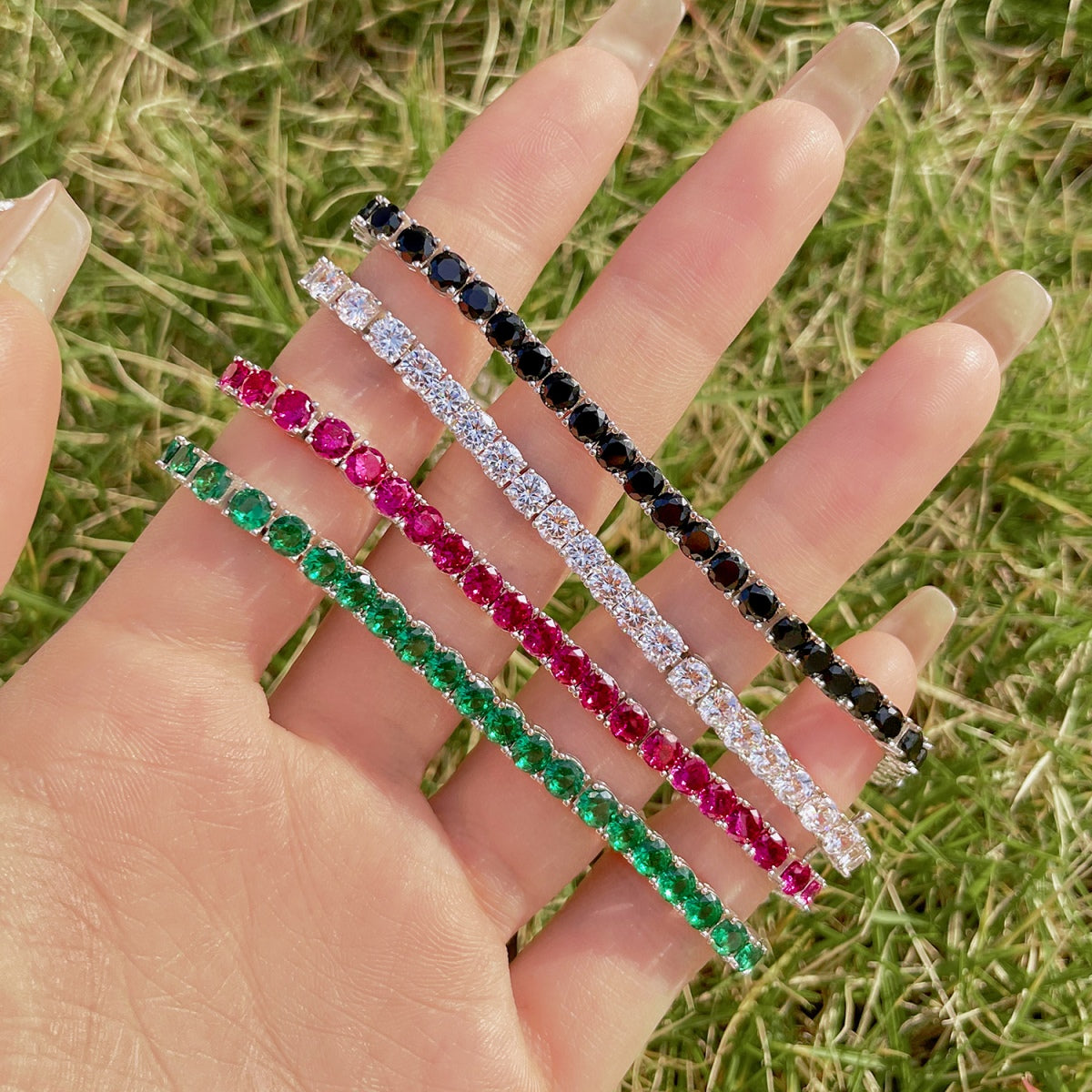 [HOT]Radiant Colorful Round Cut Party Bracelet