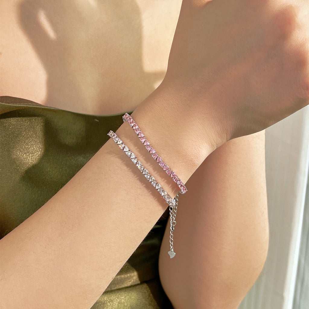[HOT]Dazzling Romantic Heart Shape Lover Bracelet