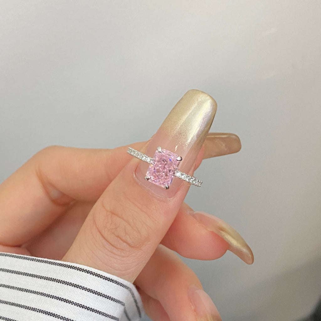 [HOT] Bague de fête scintillante et éclatante de 2,0 carats avec taille radiante
