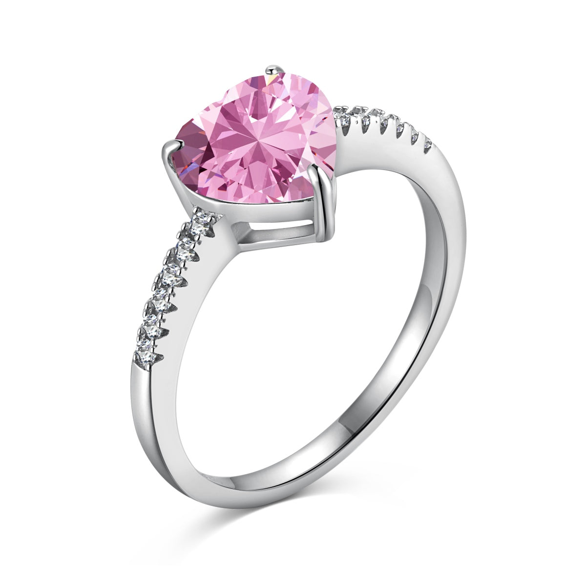 [HOT] Bague d'amoureux taille cœur éblouissante et brillante de 2,0 carats