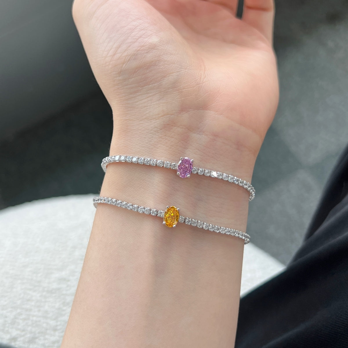 [HOT]0.75 Carat Exquisite Oval Cut Daily Bracelet