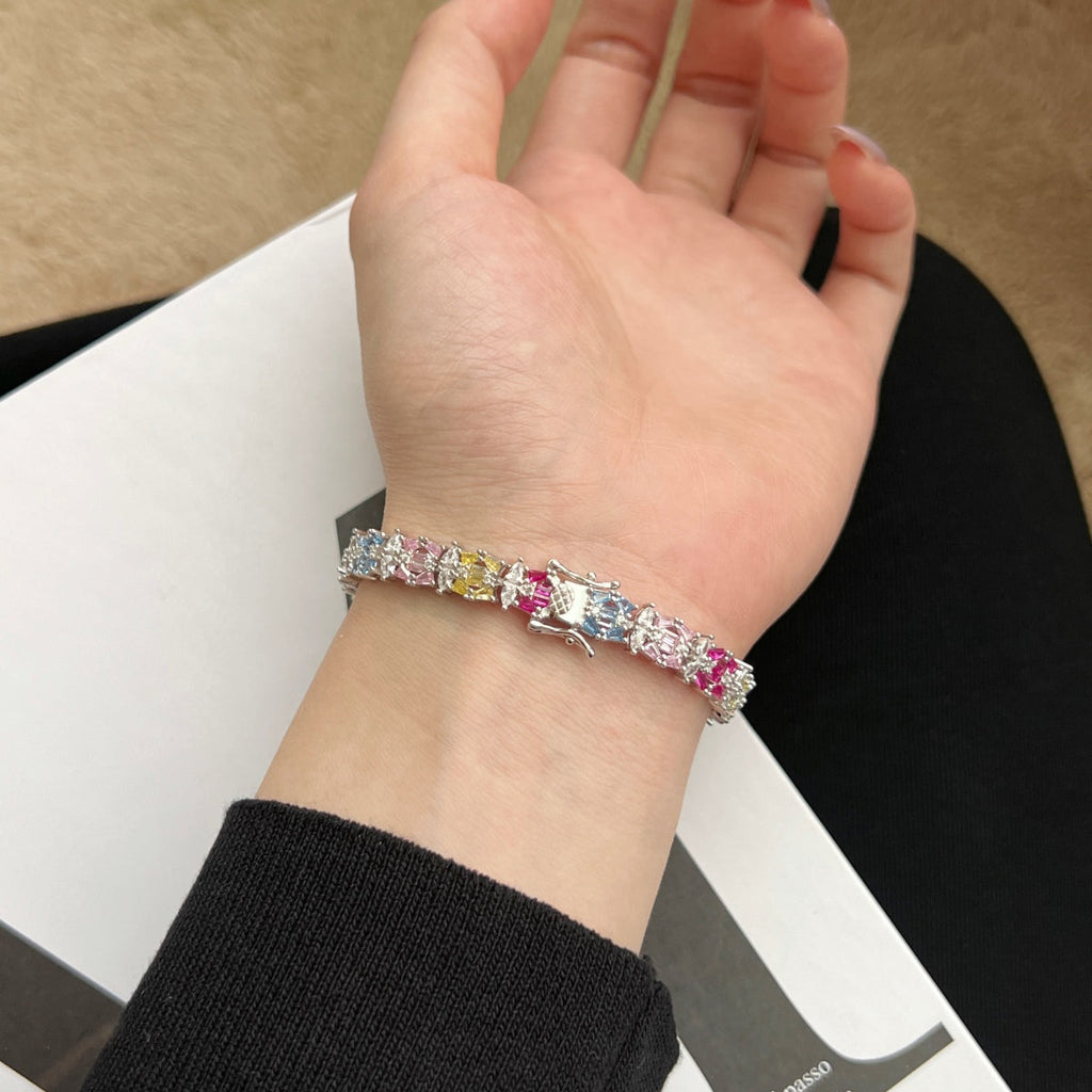 [HOT]Delicate Colorful Multi Cut Party Bracelet